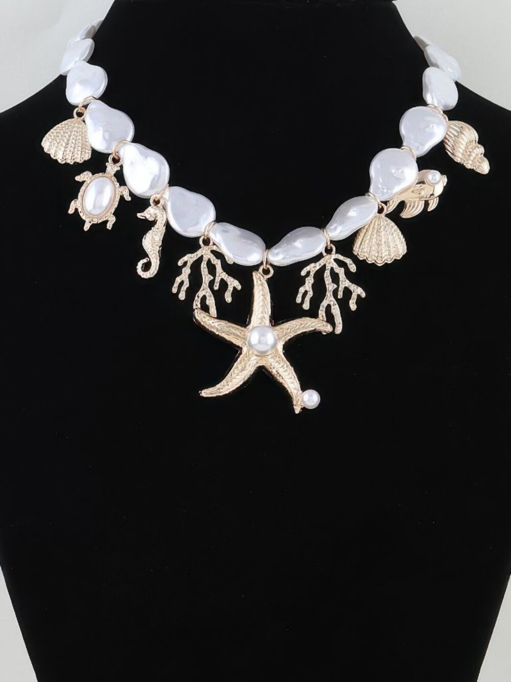 Multi Under The Sea Charm Beaded Necklace